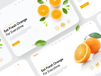 Organic Food Header Exploration branding clean design clean ui colorful dashboard food template header design header exploration homepage design illustration landing page organic food trend 2020 ui ux web app web template website design website header