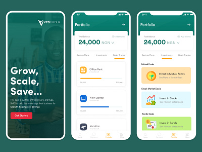 Savings App 2020 business app figma fintech goals nigeria save sme ui user experience userinterface