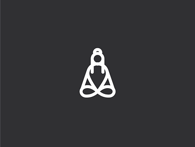 Yoga App Icon app design app designer brand identity branding creative logo icon icon design iconography illustration minimalist logo professional logo simple design simple logo ui ux design webdesign yoga app yoga logo yoga pose yoga studio