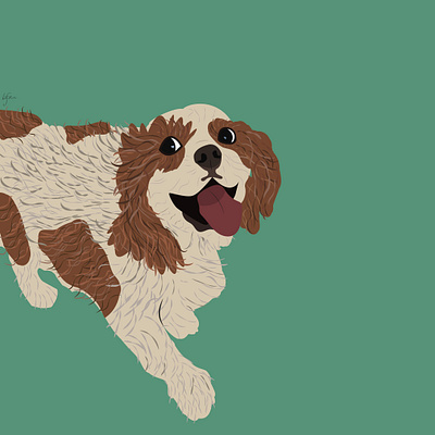 pupper design flat illustration minimal puppy vector