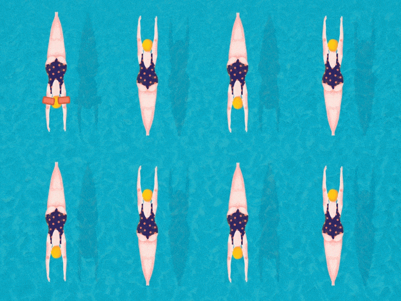 Pool story 2d 2d animation adobe aftereffects animation animation gif design gif gif animated gif animation motion motion design photoshop pool summer