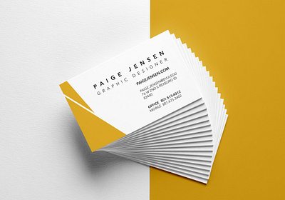 Business Card design typography vector