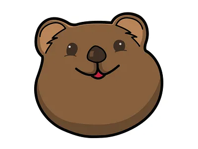 quokka animal illustration