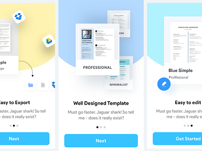 Resume Builder app branding builder design graphic design logo maker resume resumebuilder resumemaker ui