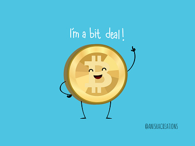 Bit Deal bitcoin cartoons crypto cryptocurrency cute cute art design digital economy funny geek humor illustration kawaii money puns