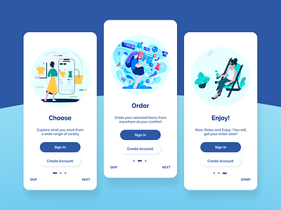 Onboarding @daily ui design mobile mobile app onboarding screens shop ui ui ux ui design uidesign uiuxdesign ux web website