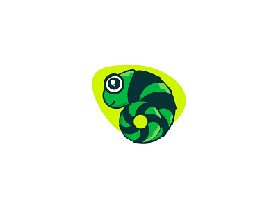 Chameleon animal cute illustraion