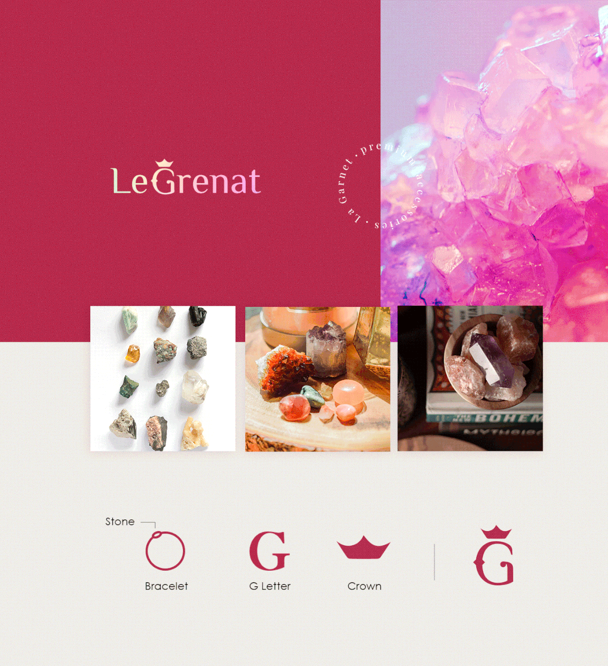 LeGrenat | premium accessories accessories crown jewelry logo premium stones