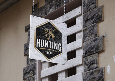 Simple Logo Concept branding concept creative custom design hunter hunting illustration logo minimal minimalist mockup mockups modern moose photoshop retro simple vintage