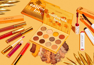 california love branding campaign colourpop cosmetic packaging cosmetics iconic packaging packagingdesign photoshoot product shot