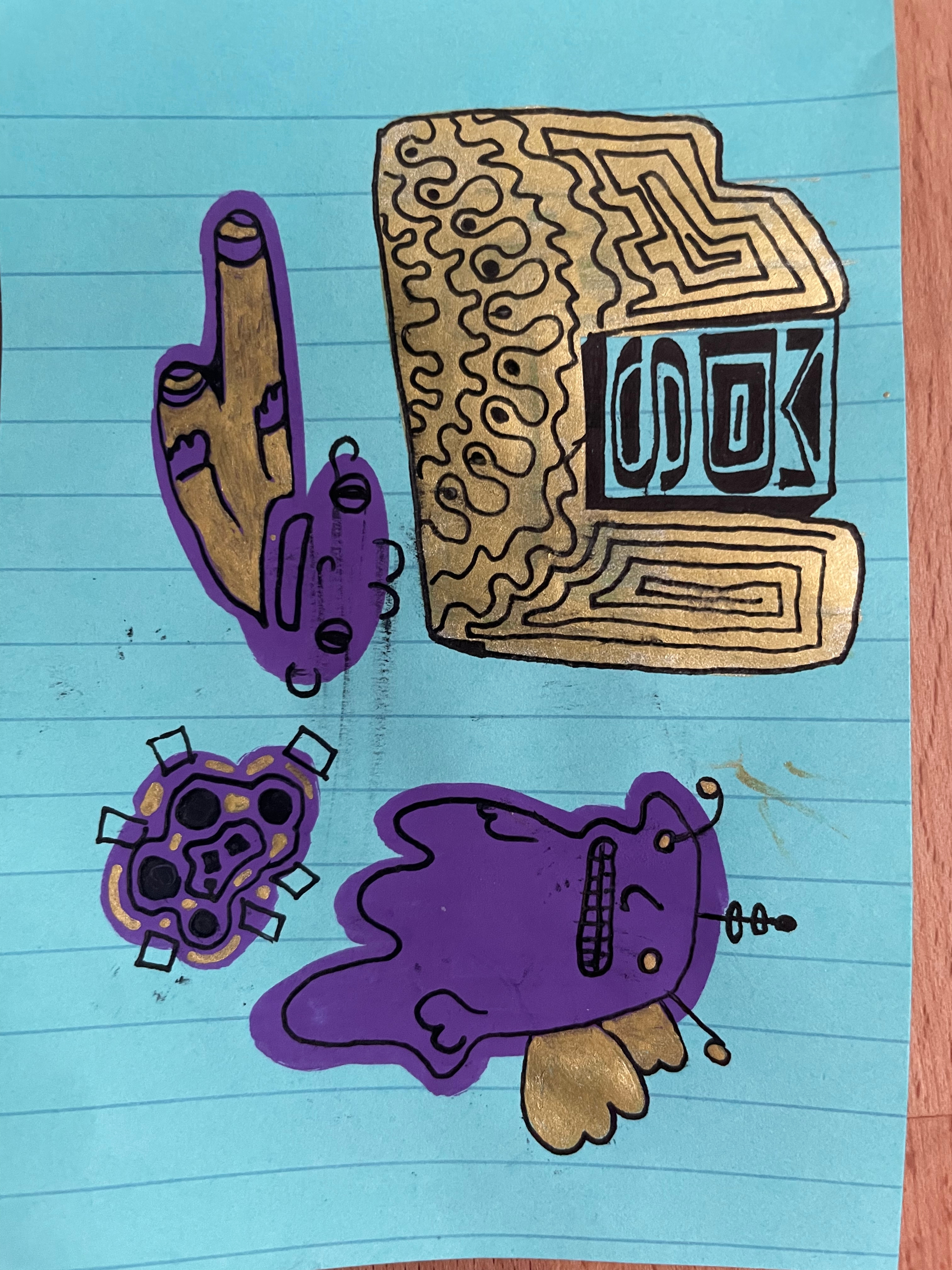 Markers explorations illustration