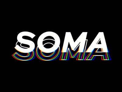 SOMA Clothing Co Logo brand branding clothing clothing brand clothing logo colours glitch glitchart illustrator logo photoshop streetwear typeface typelogo typogaphy