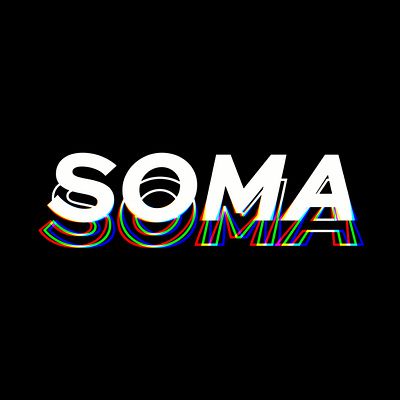 SOMA Clothing Co Logo brand branding clothing clothing brand clothing logo colours glitch glitchart illustrator logo photoshop streetwear typeface typelogo typogaphy