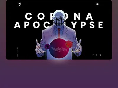Corona Apocalypse anime web corona virus information design prophecy web design web development web pages