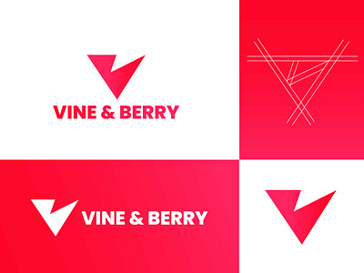 Vine & Berry Logo Design | VB Letter Mark 3d design abstract logo bakery logo brand identity branding business logo corporate branding corporate identity gradient illustration letter mark logo logo design logo designer logo icon logo mark logotype minimalist logo simple logo typography v letter logo