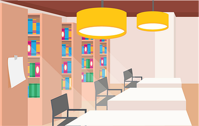 Library Background Vector background background design flat illustration vector vector illustration