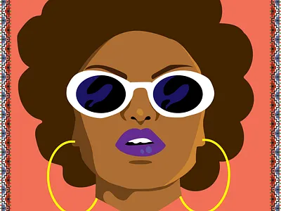 Black Woman 1 art black black woman brazil design design art designer illustration illustration digital illustrator vector woman illustration