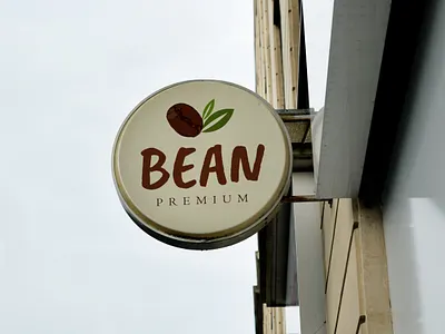 BEAN | Premium Logo (on Board) branding coffee bean coffeeshop freelance graphicdesign illustration illustrator logo photoshop premium product