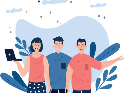 Team work activity ai character design employee girl character icon vector illustration teamwork vector vector illustration