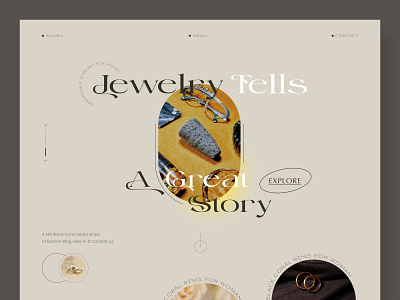 Jewelry and accessories shop website concept agency app design beauty design fashion home illustration jewellary jewelry landing page mobile app salon shop store uiux web design website