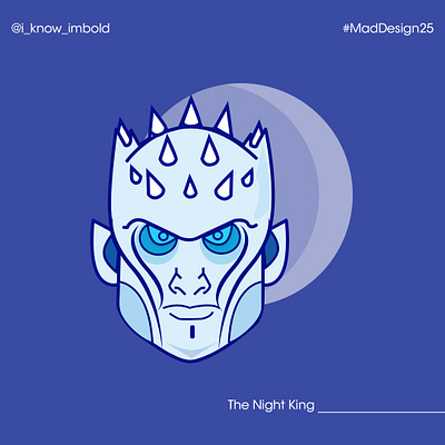 day 5 : The Night king game of thrones game ui illustraion night night king