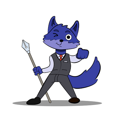 Beni wolf beni wolf beni wolf design illustration