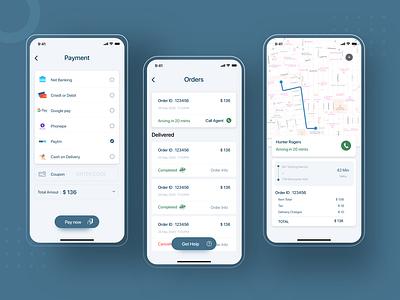 Chai Delivery App app app design booking app checkout delivery app design food app minimal ordering payment