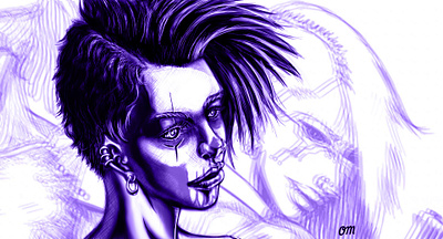 Gothic Cyberpunk Female Character4