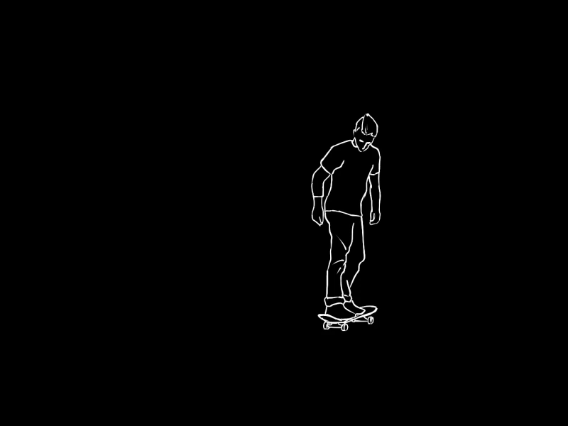 Geoff Rowley Skate Sketch 2d animation motion design skateboarding