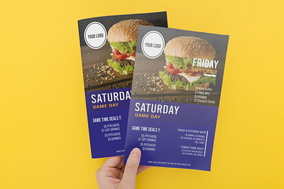 Restaurant Flyer Design brand identity branding business flyer design corporate flyer flyer flyer design flyer template flyers illustration minimal restaurant flyer stationery