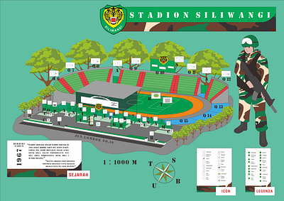 Design Infotainment maps design inspiration maps vector stadium army