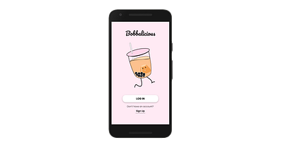 Bobbalicious Bubble Tea Design bubble tea design illustrator ui