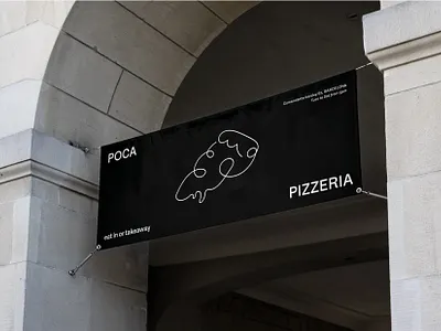 Poca Pizzeria art art direction banner banner design barcelona branding colour design graphic graphic design market pizza typography