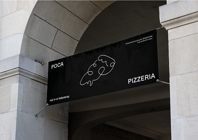 Poca Pizzeria art art direction banner banner design barcelona branding colour design graphic graphic design market pizza typography