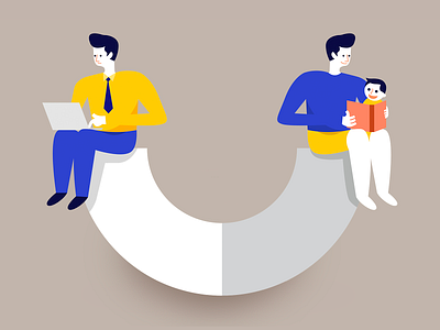 Work Life Ballance ballance illustration life workout