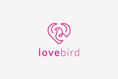 Love Bird Logo Template animal bird branding design fly flying icon logo love love bird peace song template