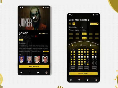 Book a Movie 2d adobexd android app app design app screen cinema entertainment illustraion interface iphoneapp material app design mobile movie movie app ticket booking app trending design trending ui uidesign uidesigner uxdesign