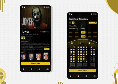 Book a Movie 2d adobexd android app app design app screen cinema entertainment illustraion interface iphoneapp material app design mobile movie movie app ticket booking app trending design trending ui uidesign uidesigner uxdesign