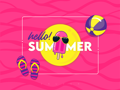 Hello Summer! adobe illustrator branding creative design dailyui design design inspiration design of the day dribbble dribbble shot flat illustration illustrator instagram post summer summer vibes sunday ux vector