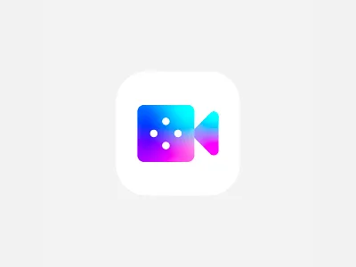 Video chat app icon icon logo videochat