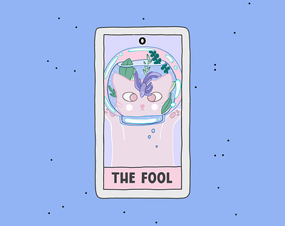 The Fool advertisement branding card cards cartoon cat comic create design illustration poster procreate tarot