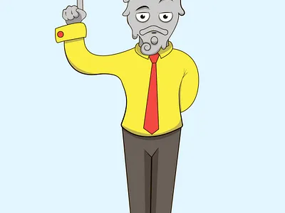 Mister candle illustration персонаж