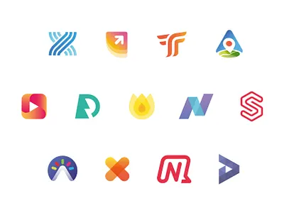 Logos & icons app branding design icon logo logotype product design typography vector web