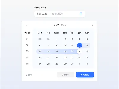 Date picker user interface design datepicker userinterface