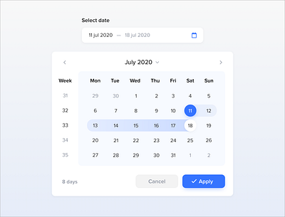 Date picker user interface design datepicker userinterface