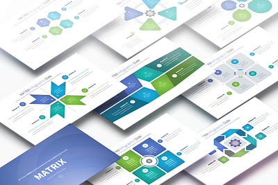 MATRIX - PowerPoint Infographics Slides advertising business chance chart control data diagram evolution innovation manager marketing matrix option planning presentation progress solution statistics tech