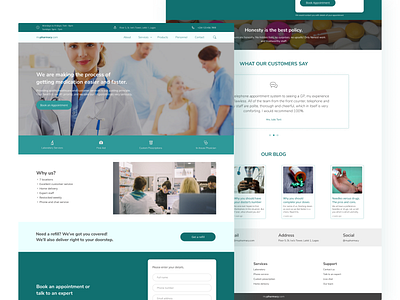 MyPharmacy(dot)com figma figmadesign home page landing page pharmacy single page website design