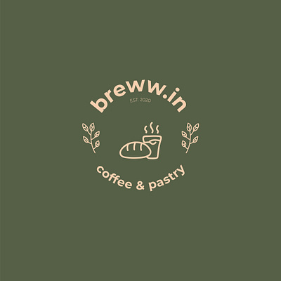 breww.in coffee n pastry logo concept branding company logo concept design designer logo logo design logo designer logodesign logotype modern logo