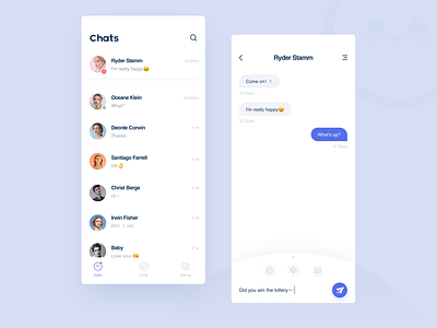 007-APP message app art chat design icon illustration message message app minimal typography ui ux