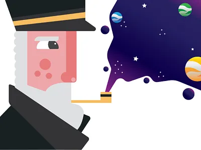 Imagination art colorfull design flat galaxy graphic illustration illustrationdesign imagination inspiration simple vector